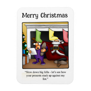 Funny Santa Humor Magnet Gift