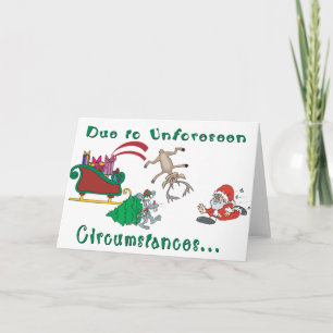 Funny Santa  Humour Christmas Holiday Card