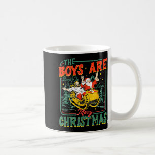 Funny Santa Jesus The Boys Are Back In Town Merry Coffee Mug