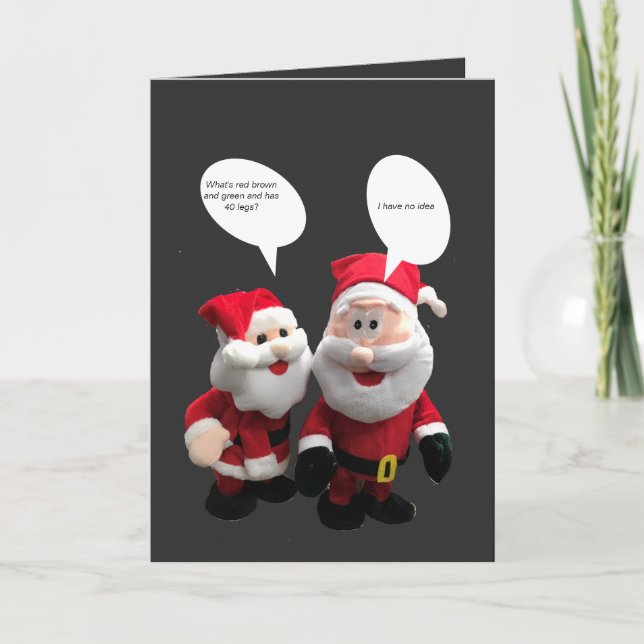 Funny Santa Joke  Card (Front)