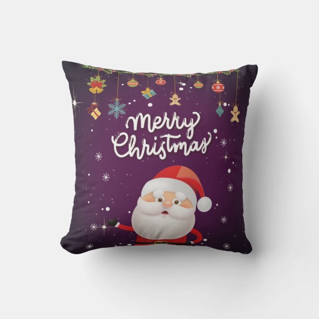 Funny Santa Merry Christmas 2022 Cushion (Front)