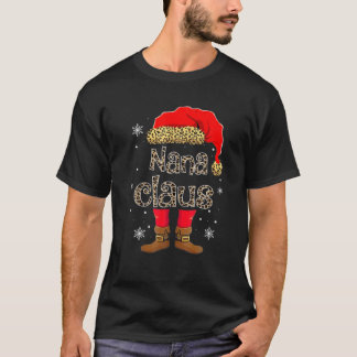 Funny Santa Nonnie Claus Christmas Matching Family T-Shirt