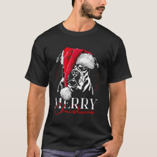 Funny Santa Old English Bulldog Merry Christmas Do T-Shirt