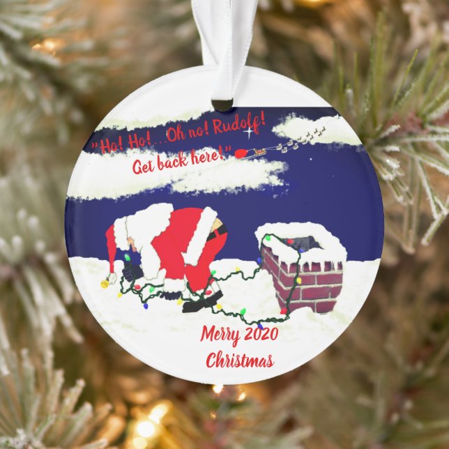 Funny Santa Ornament (Tree)