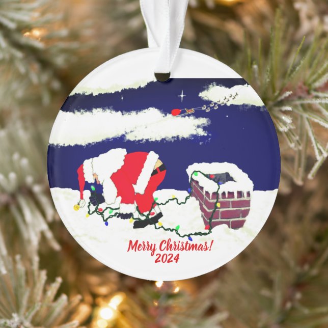 Funny Santa Ornament (Tree)