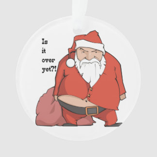 Funny Santa Ornament - Grumpy Santa