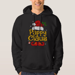 Funny Santa Pappy Claus Christmas Matching Family Hoodie