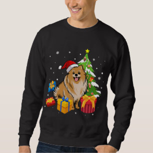 Funny Santa Pomeranian Dog Christmas Gifts Xmas Ma Sweatshirt