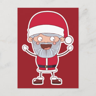 Funny Santa postcard