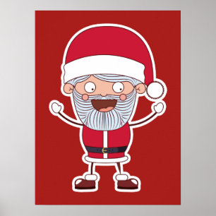 Funny Santa poster