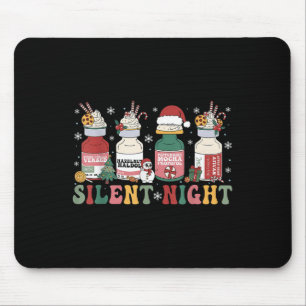 Funny Santa Profol Silent Night Icu Nurses Merry C Mouse Mat