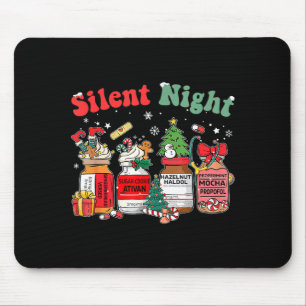 Funny Santa Profol Silent Night Icu Nurses Merry C Mouse Mat