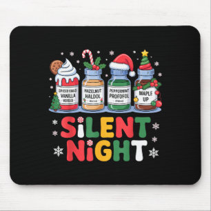 Funny Santa Profol Silent Night Icu Nurses Merry C Mouse Mat