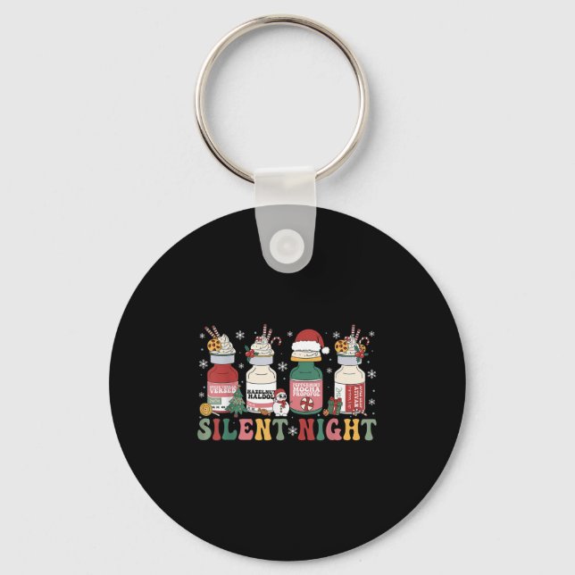 Funny Santa Propofol Silent Night Icu Nurses Merry Key Ring (Front)