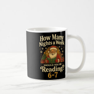 Funny Santa Reading 67 Meme Tee Christmas Teacher Coffee Mug