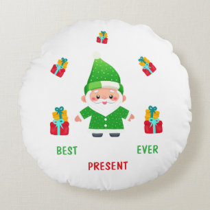 Funny Santa Round Cushion