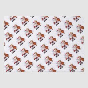 Funny Santa & Rudolph Holiday Tissue Paper