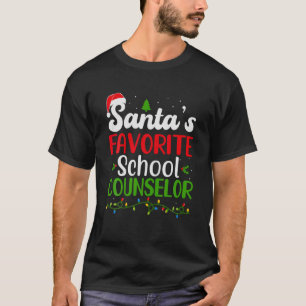 Funny Santa s Favourite Counsellor Christmas Santa T-Shirt