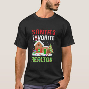 Funny Santa s Favourite Realtor Estate Agent Chris T-Shirt