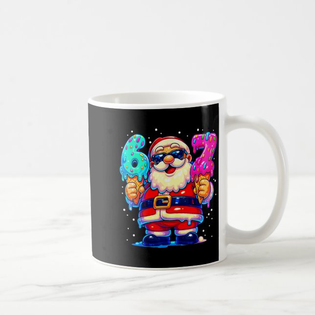 Funny Santa Says Six Seven 67 Meme Christmas Xmas  Coffee Mug (Right)