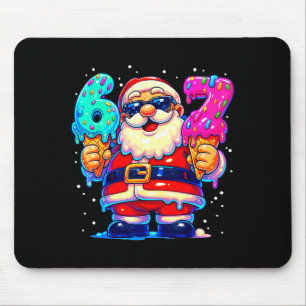 Funny Santa Says Six Seven 67 Meme Christmas Xmas Mouse Mat