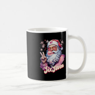 Funny Santa Says Six Seven Christmas 67 Meme Xmas  Coffee Mug