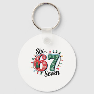 Funny Santa Says Six Seven Christmas 67 Meme Xmas  Key Ring