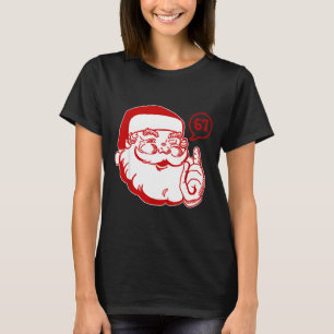 Funny Santa Says Six Seven Christmas 67 Xmas Boys T-Shirt