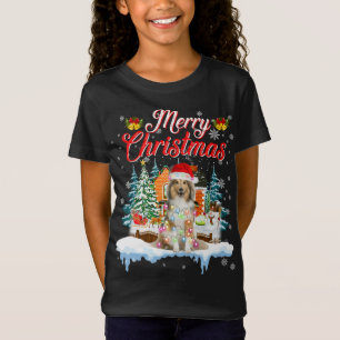 Funny Santa Sheltie Dog Merry Christmas T-Shirt