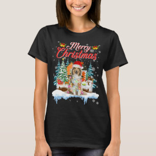 Funny Santa Sheltie Dog Merry Christmas T-Shirt