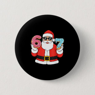 Funny Santa Six Seven 67 Ice Cream Drip Christmas 6 Cm Round Badge