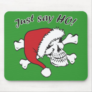 Funny Santa Skull Mouse Mat