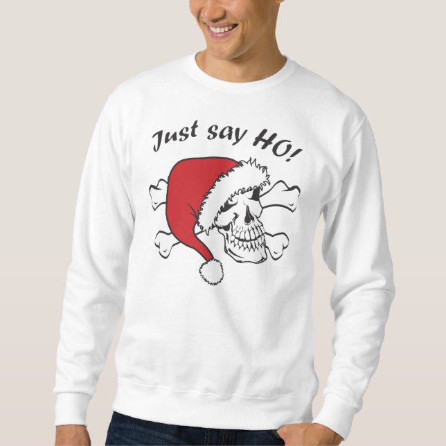 Funny Santa Skull Sweatshirt (Front)