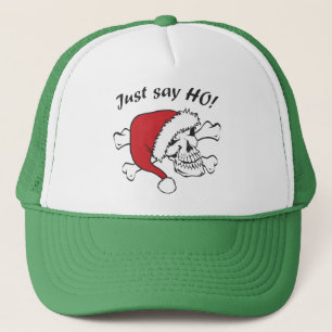 Funny Santa Skull Trucker Hat