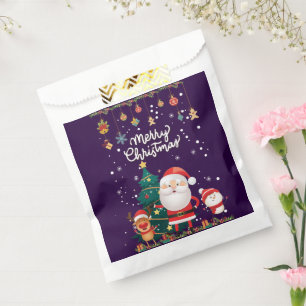 Funny Santa, Snowman, Reindeer Merry Christmas Favour Bags