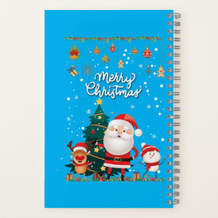 Funny Santa, Snowman, Reindeer Merry Christmas Notebook
