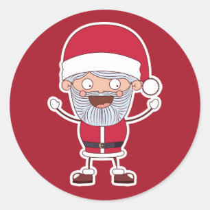 Funny Santa stickers