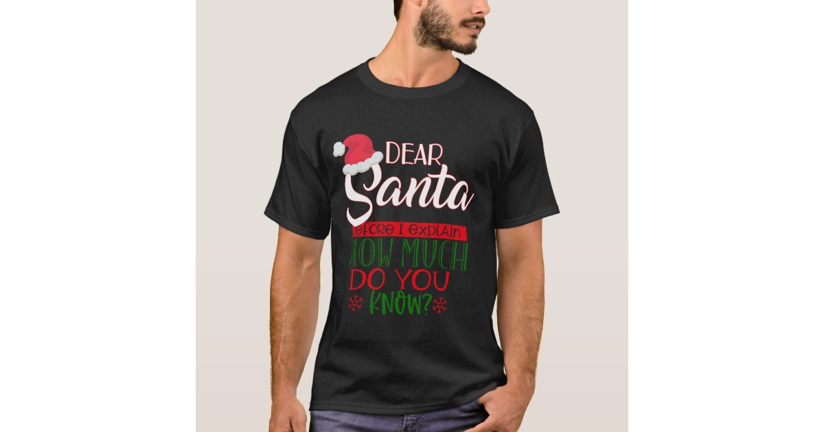 Funny Santa TShirt Zazzle
