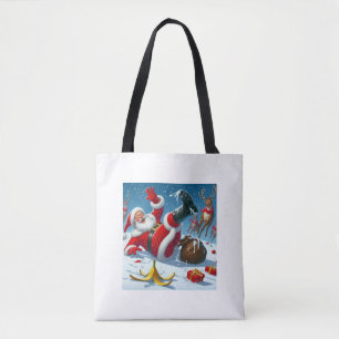 funny Santa  Tote Bag