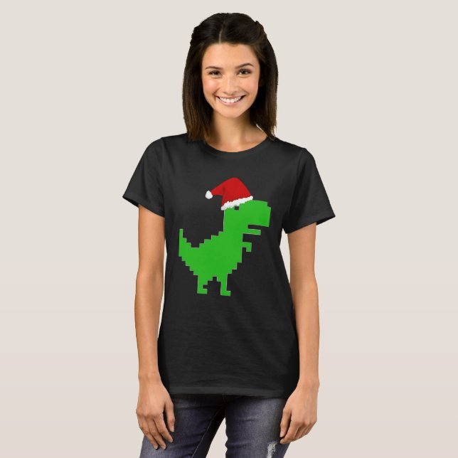 funny santa trex  T-Shirt (Front Full)