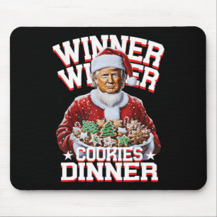 Funny Santa Trump Christmas Winner Winner Cookies Mouse Mat