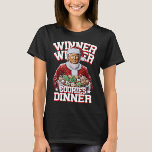 Funny Santa Trump Christmas Winner Winner Cookies T-Shirt
