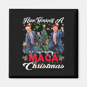 Funny Santa Trump Have Yourself A Merry Christmas Magnet