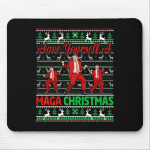 Funny Santa Trump Have Yourself A Merry Christmas  Mouse Mat