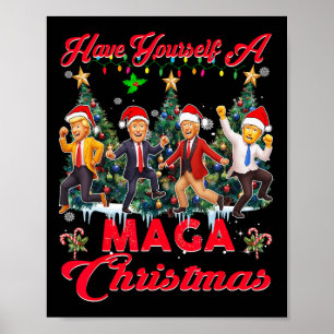 Funny Santa Trump Have Yourself A Merry Christmas  Poster