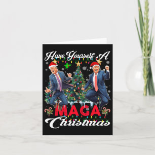 Funny Santa Trump Have Yourself A Merry Mega Chris Card