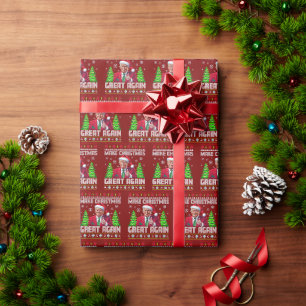 Funny Santa Trump Make Christmas Great Again Gift Wrapping Paper
