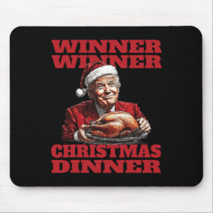 Funny Santa Trump Winner Winner Christmas Dinner X Mouse Mat