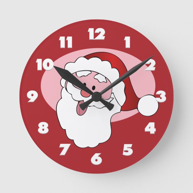 Funny Santa wall clock (Front)
