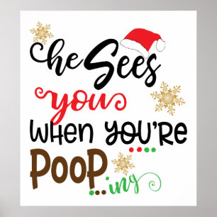 Funny Santa's bathroom decor